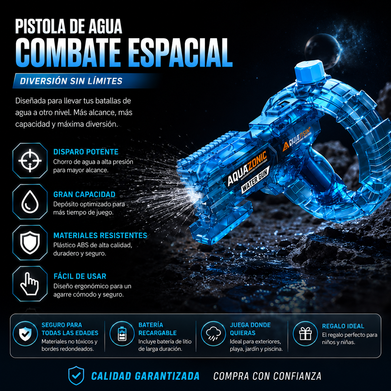 Pistola de agua eléctrica